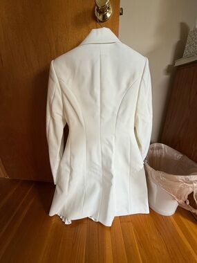A.L.C. White Tailored Bridal Blazer Dress
